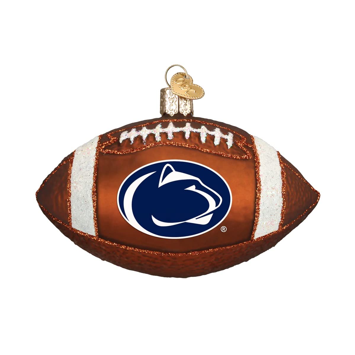 NCAA Penn State Nittany Lions 4'' Glass Football Ornament