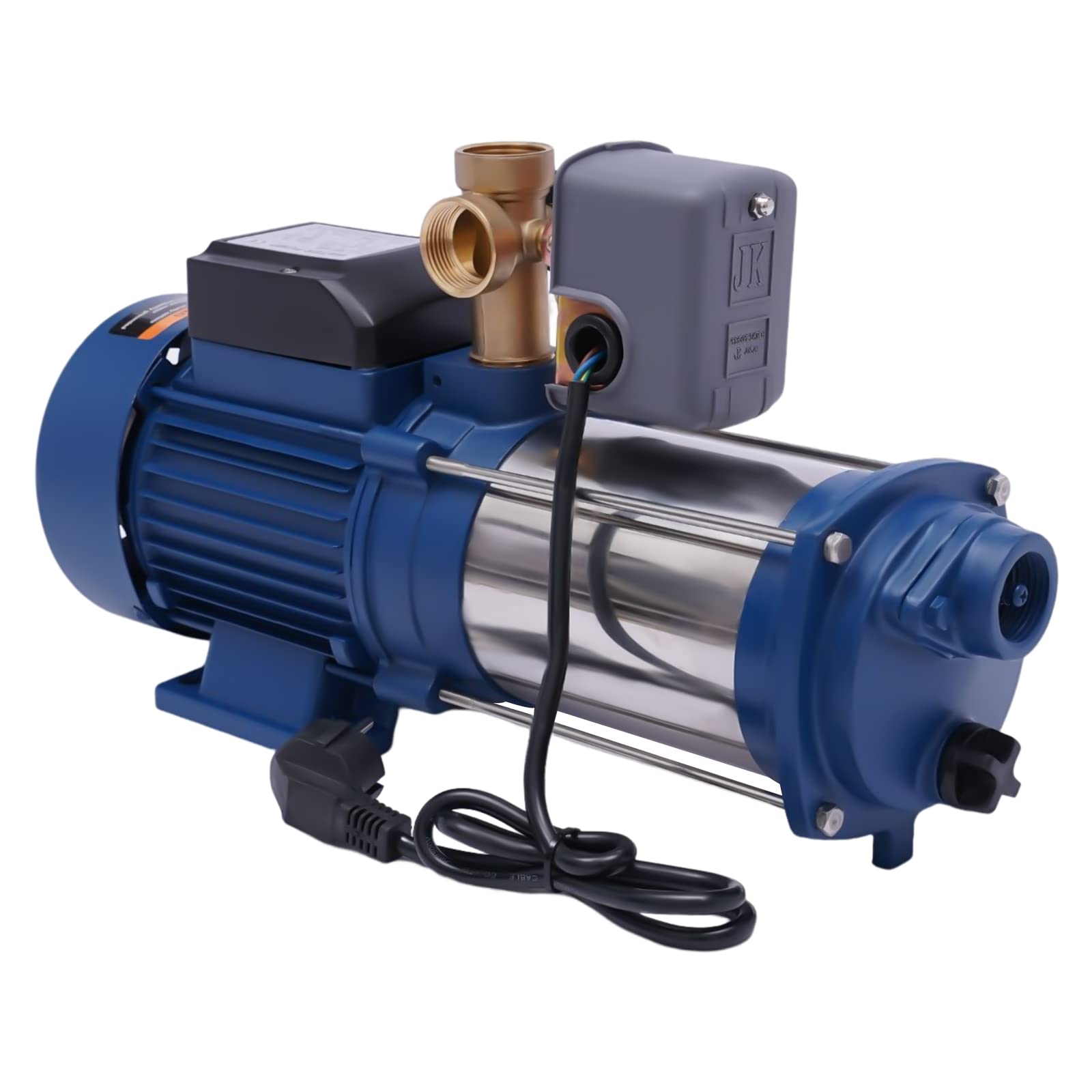 Pompe centrifuge 1800 W, pompe de jardin 90 m hauteur de refoulement maximale, pompe centrifuge, pompe à eau 220 V 4000 l/h, pompe à jet pour les jardins, hôtels, usines, mines