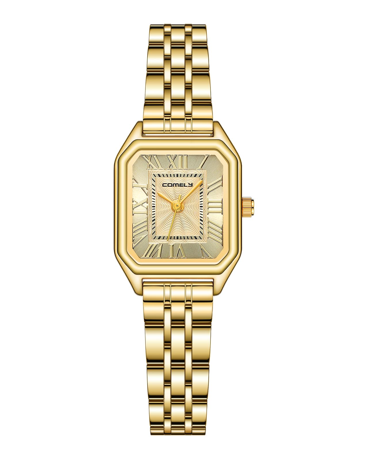 CIVO Armbanduhr Damen Vintage Rechteckiges Gold/Silber Damenuhr Wasserdicht Analog Edelstahl Kleine Uhren Geschenke für Mama Frau Freund
