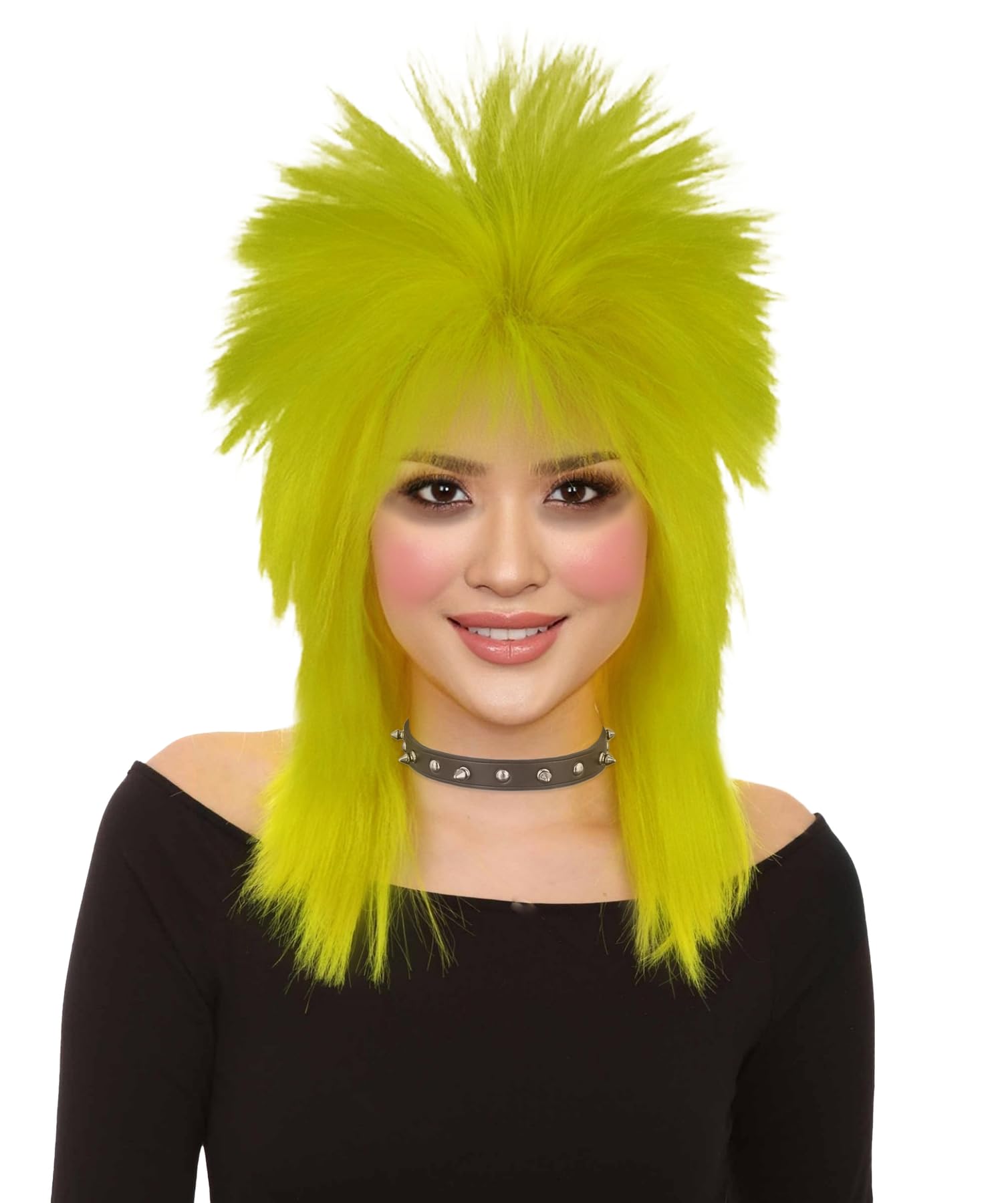 BC GOODS BY Unisex 80's Punk Rocker Mullet Wig – Premium Breathable Capless Cap with Flame-Retardant Synthetic Fiber | Ideal for Cosplay, Halloween,