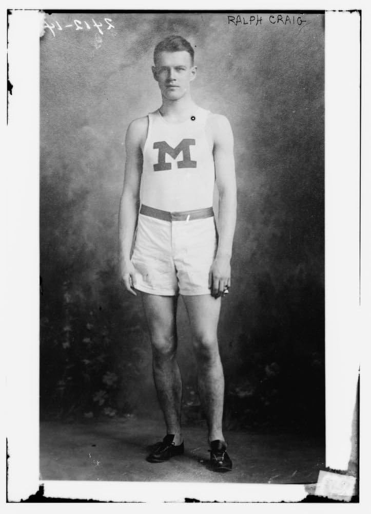 Amazon.com: Foto Ralph Craig Ralph Craig (1889 de 1912 – 1972), un Universidad de Michigan Graduate Quién Ganó Dos Medallas de Oro como un Sprinter en el proyecto 1912 Juegos Olímpicos de
