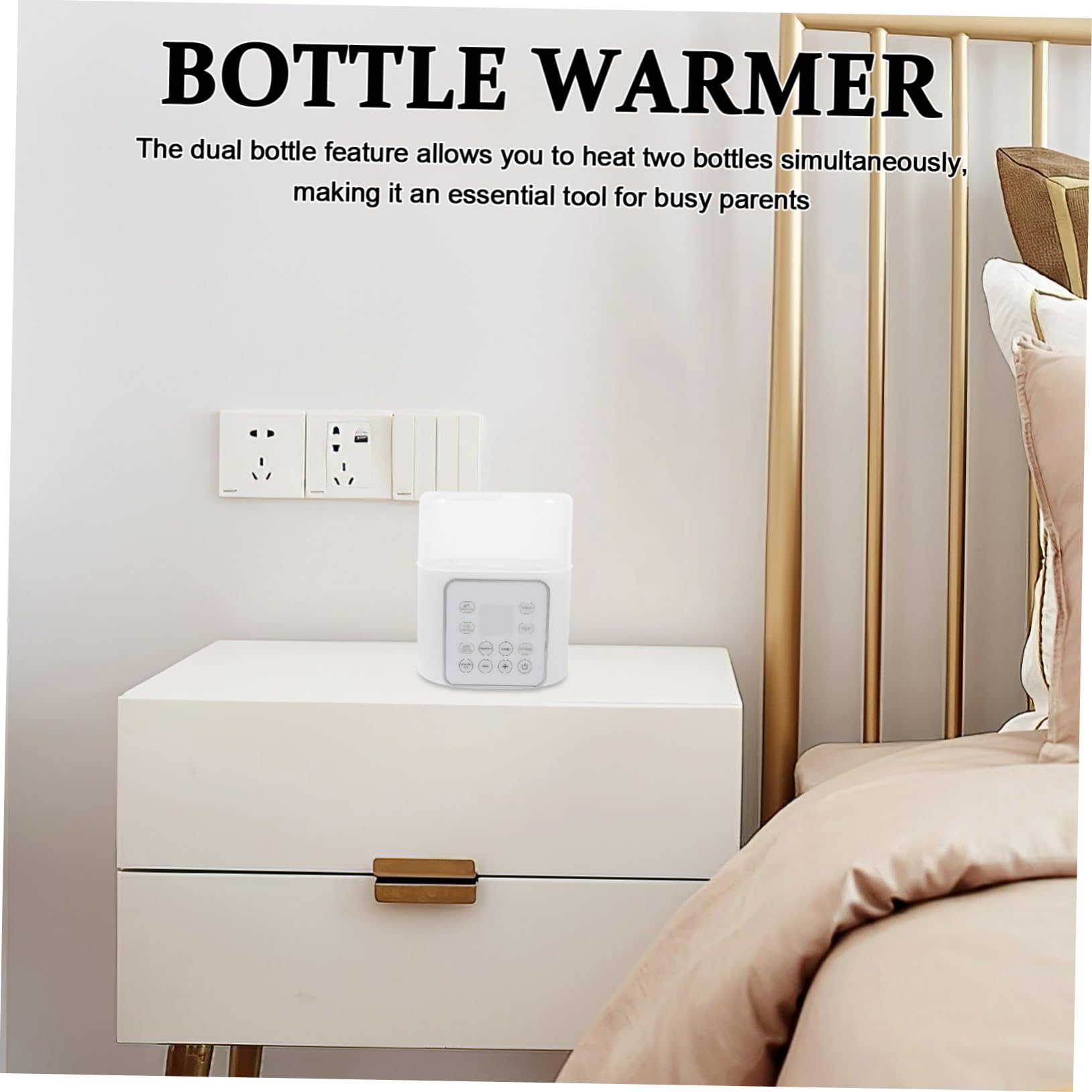 Scaldabiberon Elettrico per Ragazzo Ragazza Portatile per Latte da Viaggio con Mantenimento del Calore Intelligente Riscaldamento Rapido per Latte Materno e Artificiale