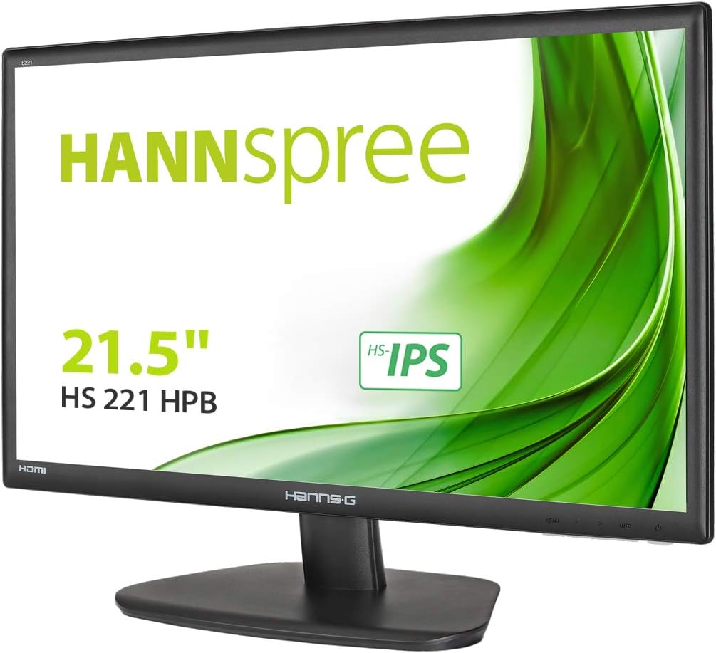 HANNspree HS221HPB 21.5-Inch Widescreen HS-IPS DVI HDMI LED Monitor - Black