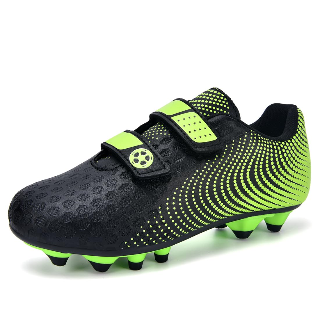 AQTDUAJ Fußballschuhe Jungen Fussballschuhe Kinder Mädchen Low Top Soccer Trainingsschuhe Turnschuhe Outdoor rutschfest Trainingsschuhe Unisex 28-37