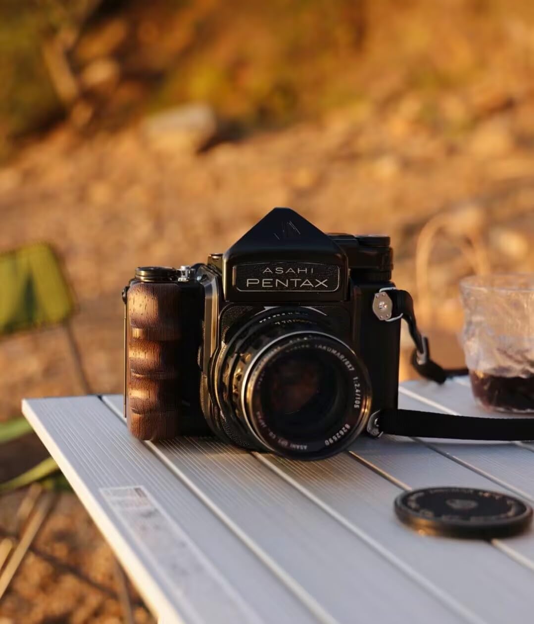 6*7 6X7 67 Pentax For Grip Hand Camera Wood ペンタックス67 / grip Pentax67 Left Handle Right and フィルムカメラ