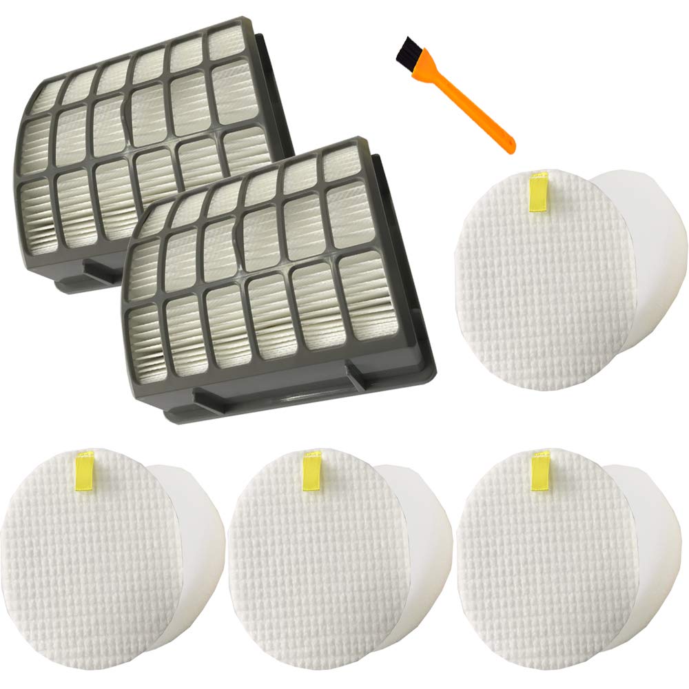 HongfaReplace Shark Navigator NV70 Filters, HEPA Filter Parts for Shark NV70, NV71, NV80, NVC80C, NV90, NV95 & UV420 Upright Vacuum,Compare to Parts XHF80&XFF80
