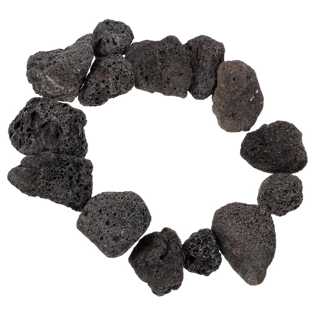 Yardwe 4packungen Naturstein Deko Für Aquarien Und Pflanzen Packung Große Schwarze Vulkanische Steine Porös Und Atmungsaktiv Für Garten Und Aquarienlandschaften