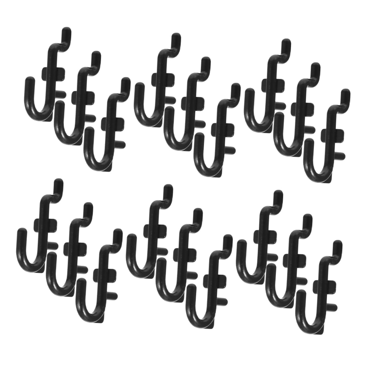 NAMOARLY Garage Utility Hooks 50-Pack J-Shape Pegboard Hooks Easy Install No Drilling Required