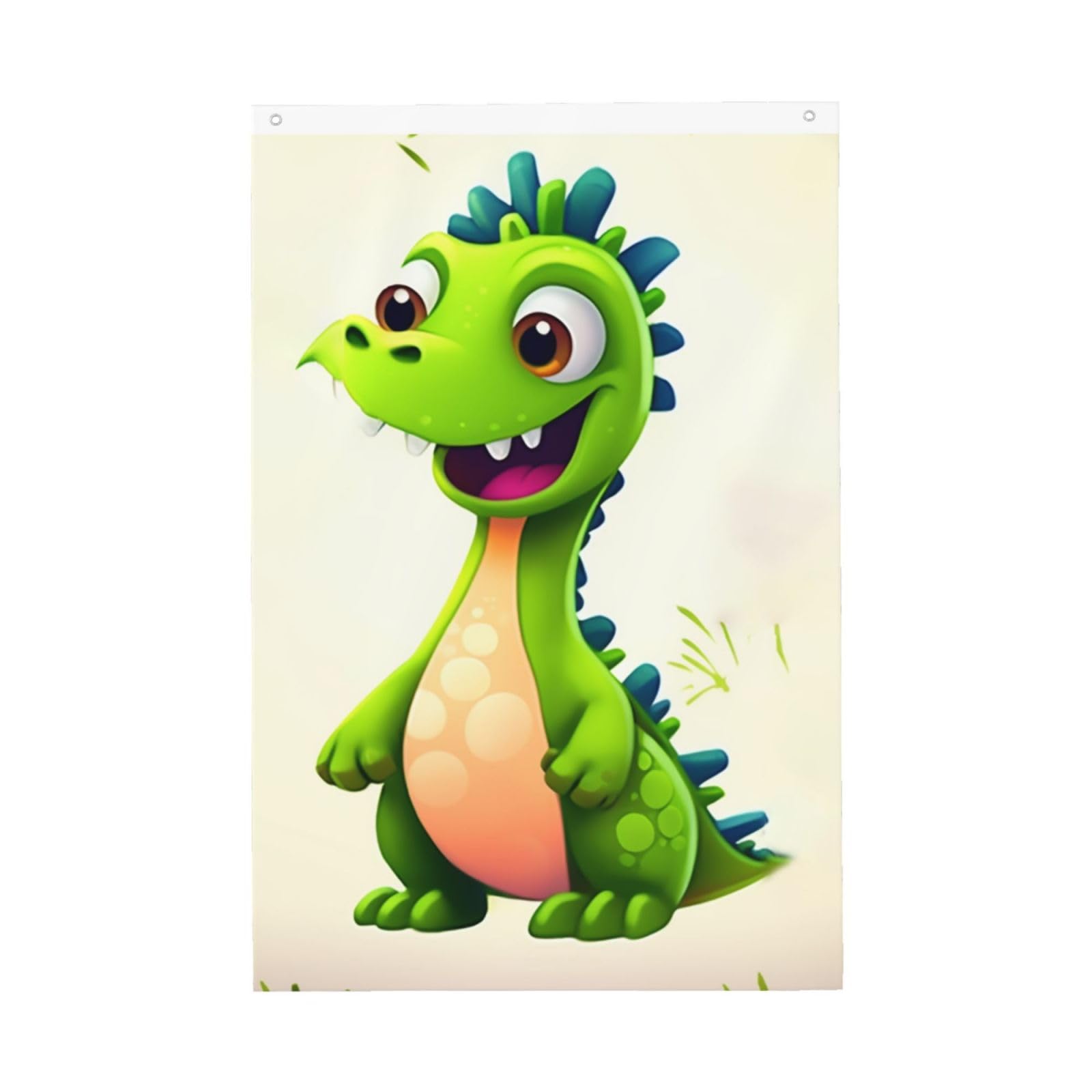 Cute Dinosaur Flags for Outside 2x3 Ft Vertical Double Sided Print Garden Flag Outdoor Flags Holiday Banner with Grommets House Yard Flag for Lawn,