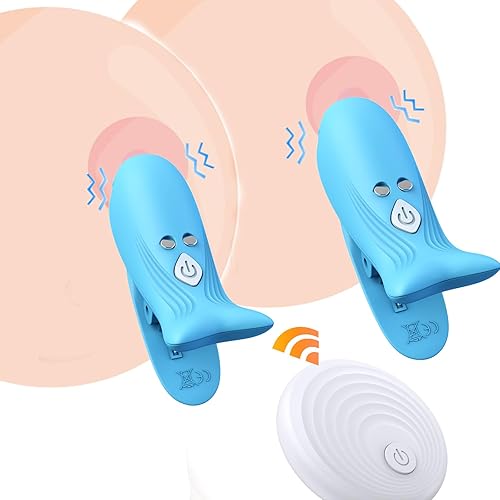 Vibradores de abrazadera de pezón de 10 modos, pinzas para el pecho, estimulador eléctrico de pezón con control remoto, juguetes para adultos para