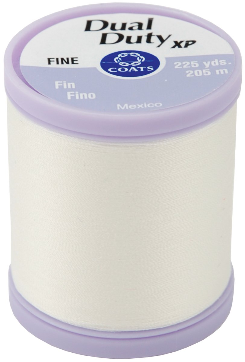 COATS & CLARK Dual Duty XP Fine Thread, 225-Yard, White