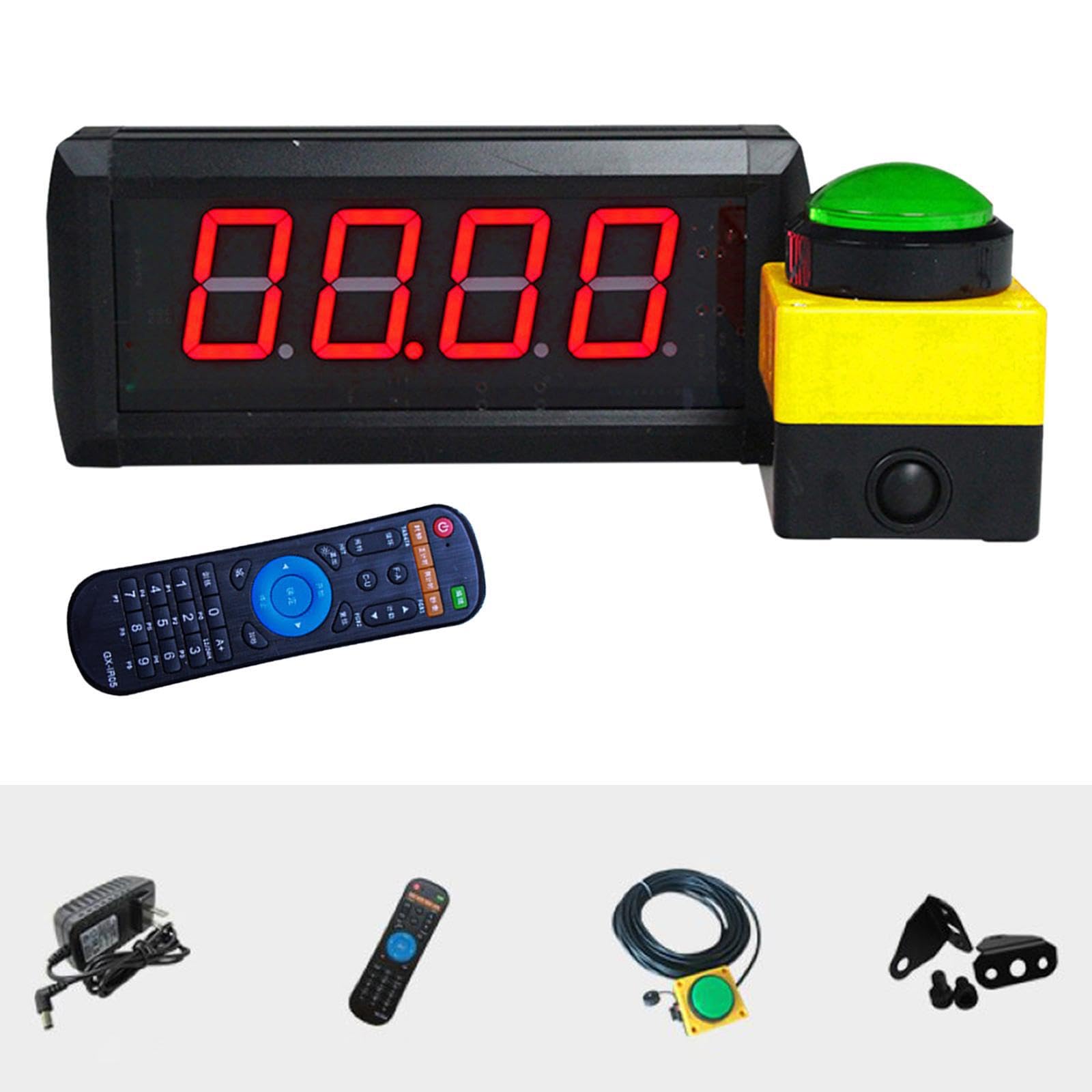 Tragbare Zeitschaltuhr aus Aluminiumlegierung mit LED Anzeige für Werbeveranstaltungen. Großer digitaler Timer mit LED, 10 Sekunden Challenge usw.