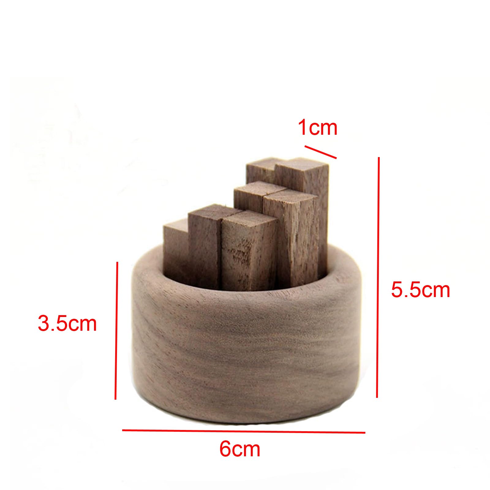 1 Piece Wooden Essential Oil Diffuser Aromatherapy Diffuser Small Wooden Fragrance DIffusers Fragrances Retention Long Lasting Fragrance for Home, Bathroom, Office, Toilet