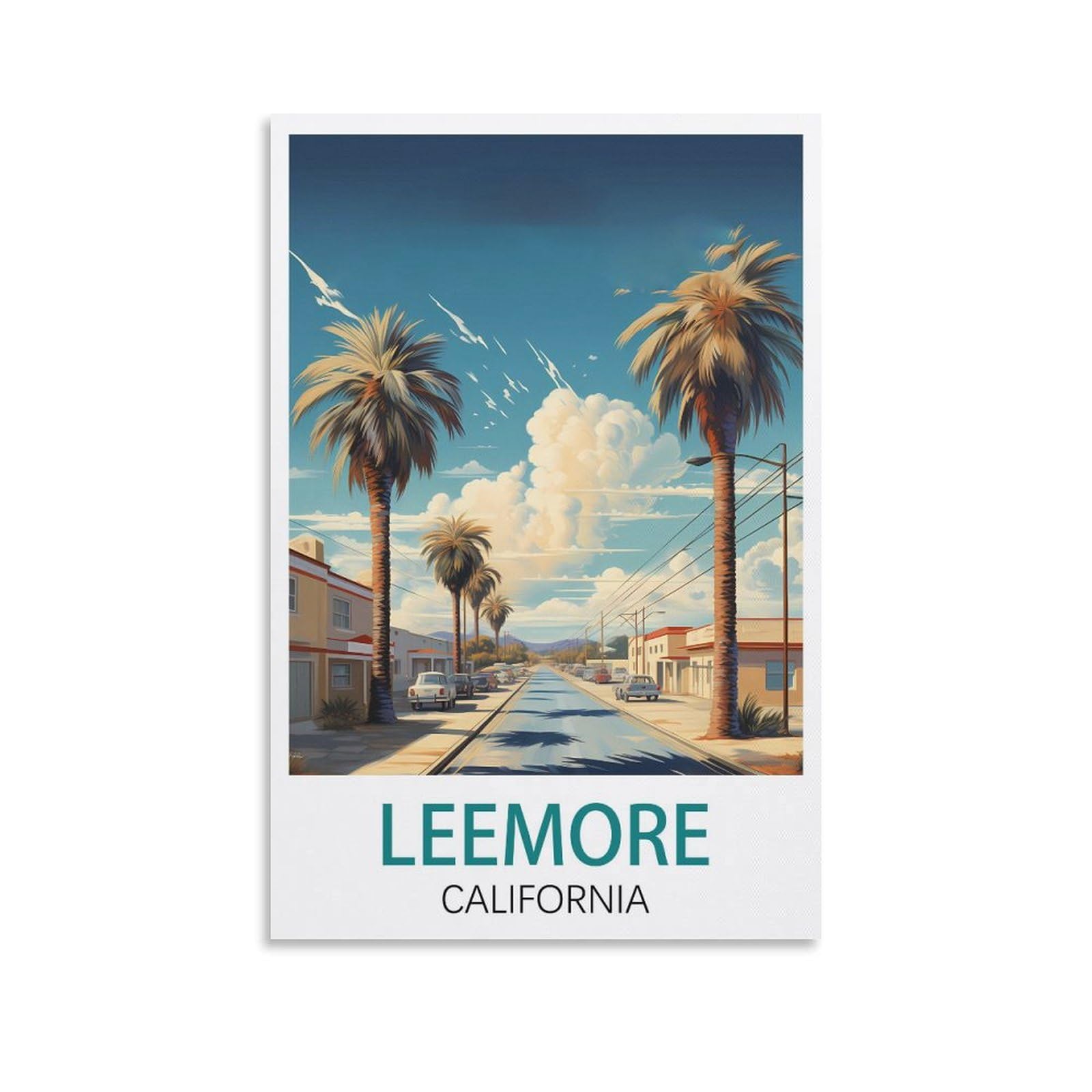 Vintage Metal Tin Signs Art Retro Plaque for Bars Pub Playroom Man Cave Wall Decor Leemore California Posters 30x30cm