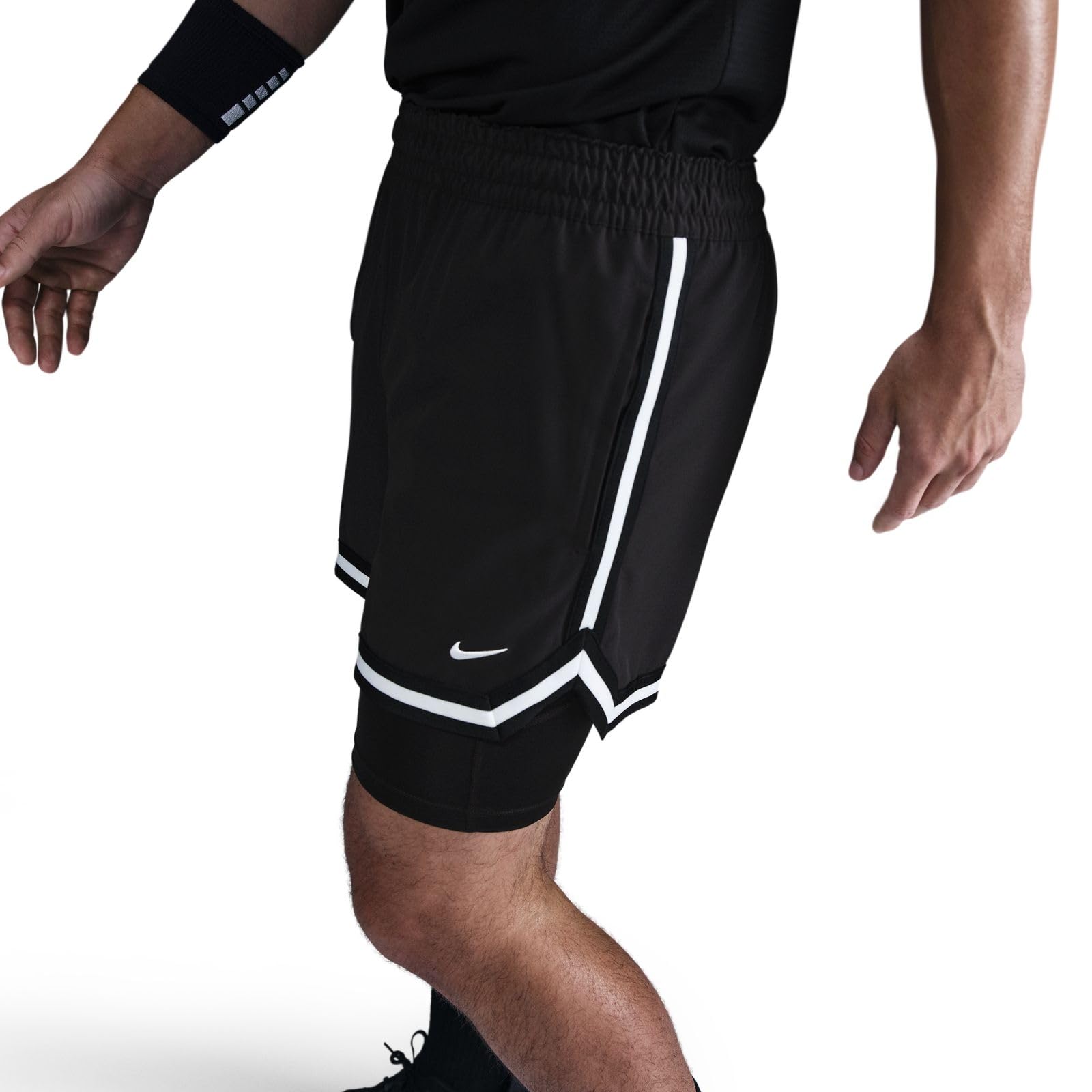Nike - Nike Dna Dri-Fit 2-in-1-basketballshorts (Ca. 10 Cm, Herren), Dri-Fit Pantaloncini da Basket 2 in 1 (Circa 10 cm, da Uomo) Uomo