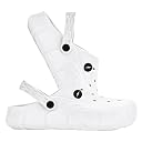 BRUTON Premium Classic Casual Clogs/Sandals with Adjustable Back Strap for Adults | Comfortable & Light Weight | Waterproof & Daily Mules for Gents/Boys- Size UK 7 White gallery image