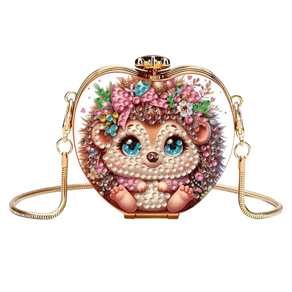 DIY Diamond Art Painting Canvas Crossbody Bag Handbag Purse Tote Shoulder Bag DIY Diamond Painting Crossbody Bags for Coins Lipstick Earphones