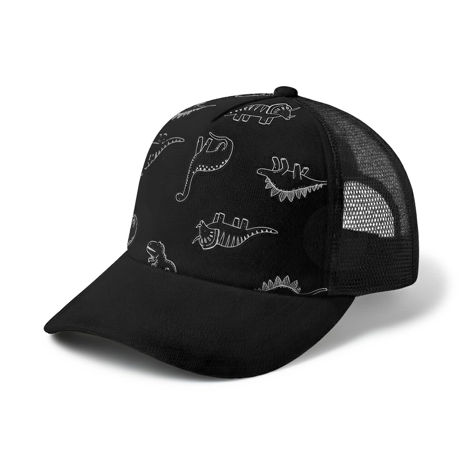 DRESHOW Toddler Baseball Cap Baby Sun Hat Cute Dinosaur Patterned Caps Unisex Baby Trucker Hats Infant Toddler Kid Hats for Boys Girls