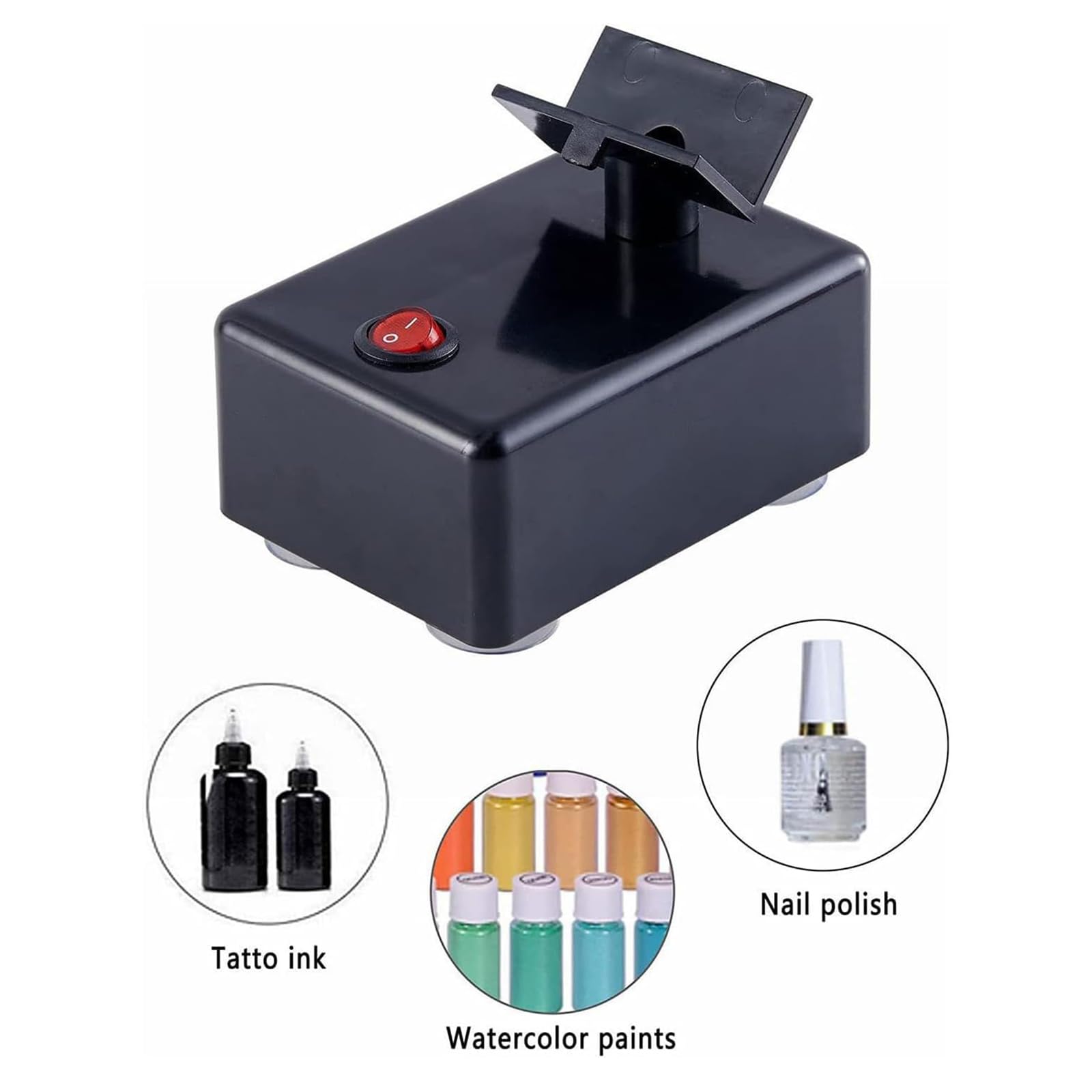 MObyat Shaker per Smalto per Unghie, Shaker per Smalto per Unghie, Miscelazione Efficiente/Alta velocità di Rotazione di 3200 Giri/min/Risparmio di Tempo, per Nail Art, Inchiostro per Tatuaggi