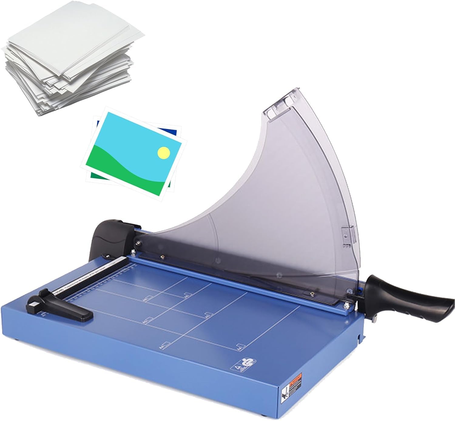 Taglierina per carta, capacità 40 fogli con protezione di sicurezza, lama affilata per scrapbooking, artigianato, carta, coupon, cartoncino