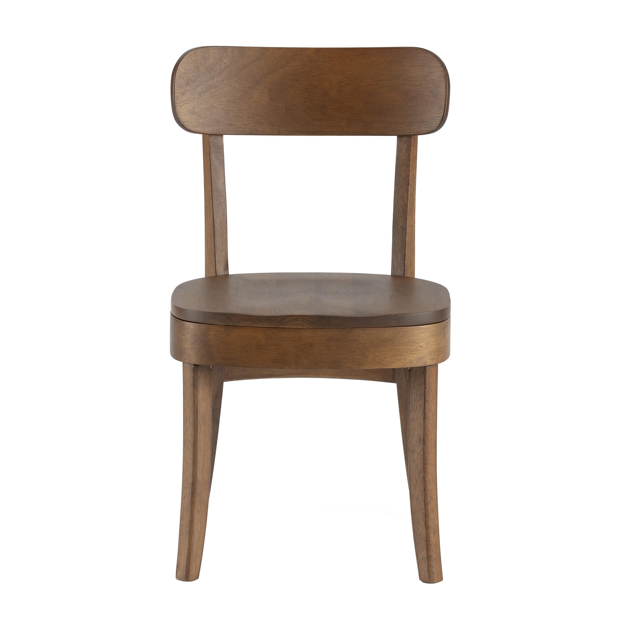 HOMN LIVING Pack 2 sillas Nala Color Nogal, Madera Maciza, 45,5 cm (Ancho) 49 cm (Profundo) 83 cm (Alto)