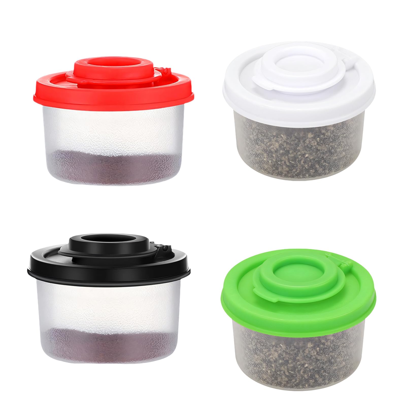 jiingekk Condiment Jars Leakproof Lid Ideal for Home Use and Outdoor Activity Seasoning Bottles