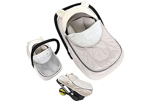 BundleMe Infant Car Seat Canopy: Breathable & Warm Cover with Mesh for Babies & Newborns