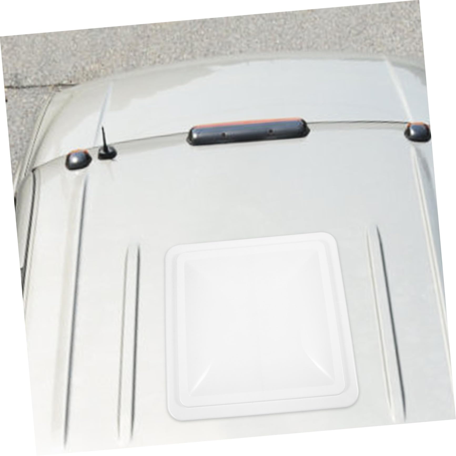 POPETPOP Copertura 14x14 Pollici Bianca per Ventilazione Camper in Plastica per Tetto Isolamento Termico e Ventilazione Moderna ed Elegante Adatta per Bagno Camper