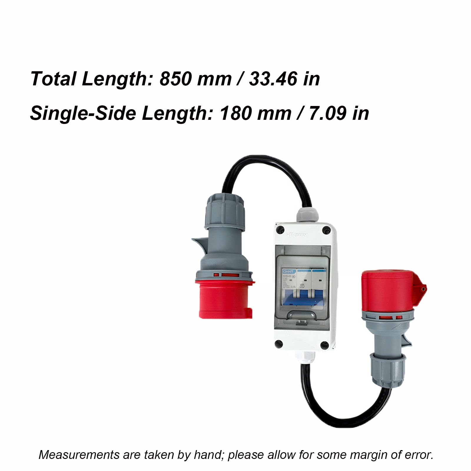 Befun CEE-Adapter 32 A auf 16 A, 5-polig, mit Schutzschalter, IP44
