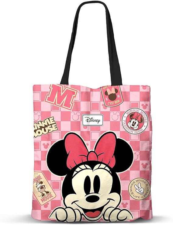 Amazon | ディズニーファンショッピングバッグ。, ピンクのミニー