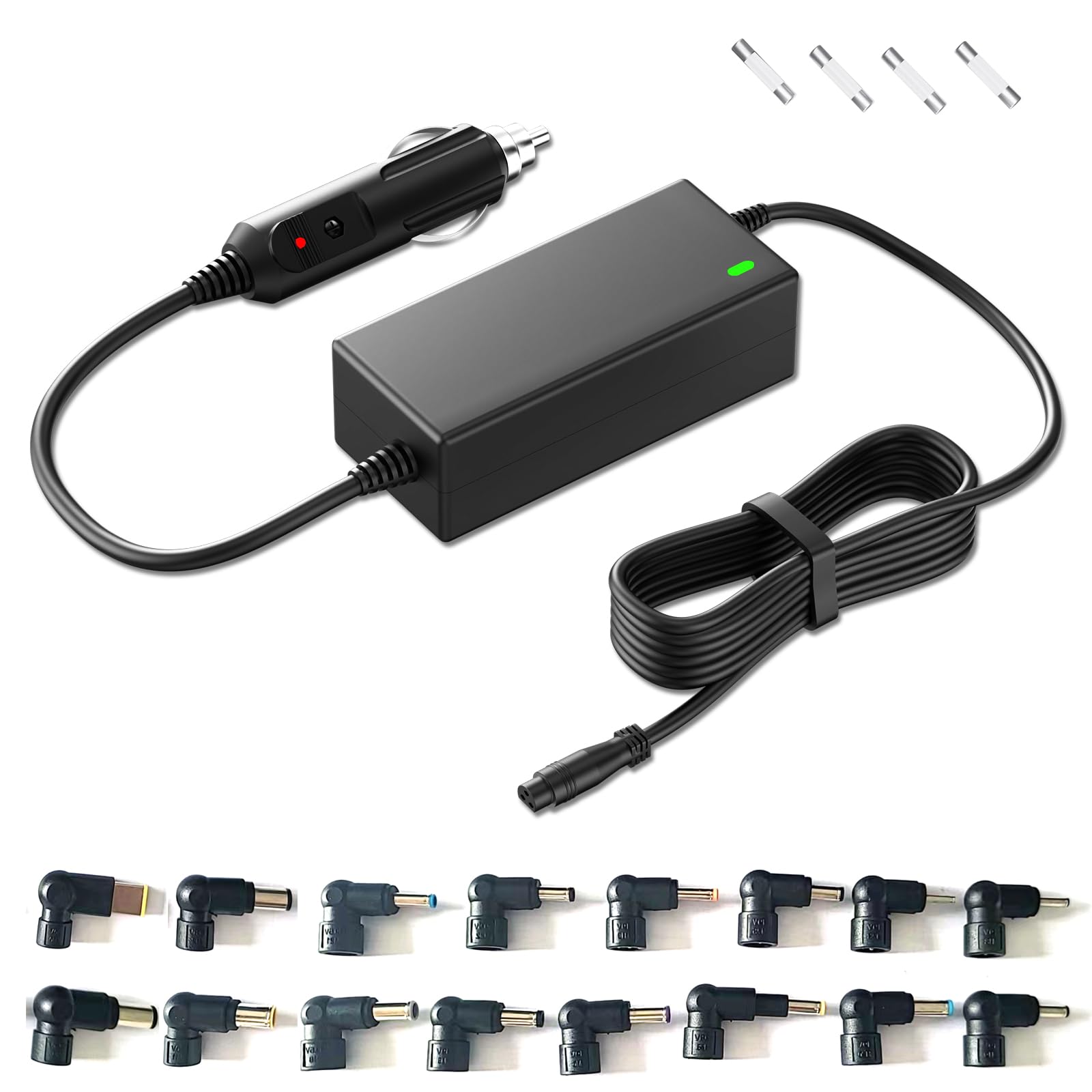 VHBW Universal Car Charger 12V-24V DC Adapter 45W/65W/90W for HP Dell Lenovo Acer Asus Toshiba Sony Samsung LG Monitor TV JBL Bose Speaker Laptop