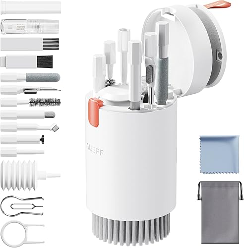 Miniatura 1 de Aijeff Kit de limpieza para iPhone, Airpods, iPad, MacBook, Mac, limpiador de teclado con herramienta de limpieza multifuncional para laptop,