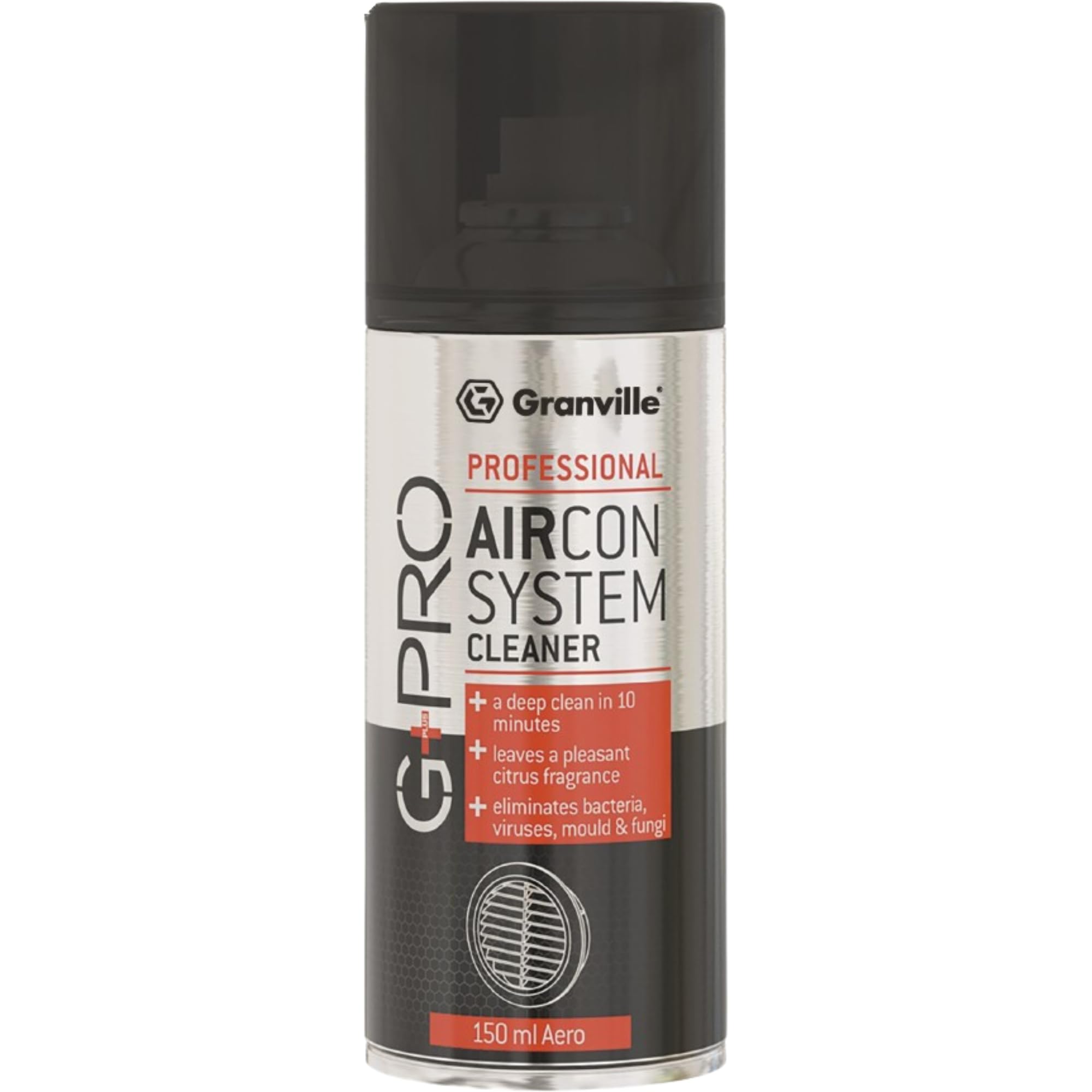 Granville G+PRO Professional 1086 Car AC Air Conditioning Aircon System Cleaner Aerosol Spray Bomb Can **Made In UK**