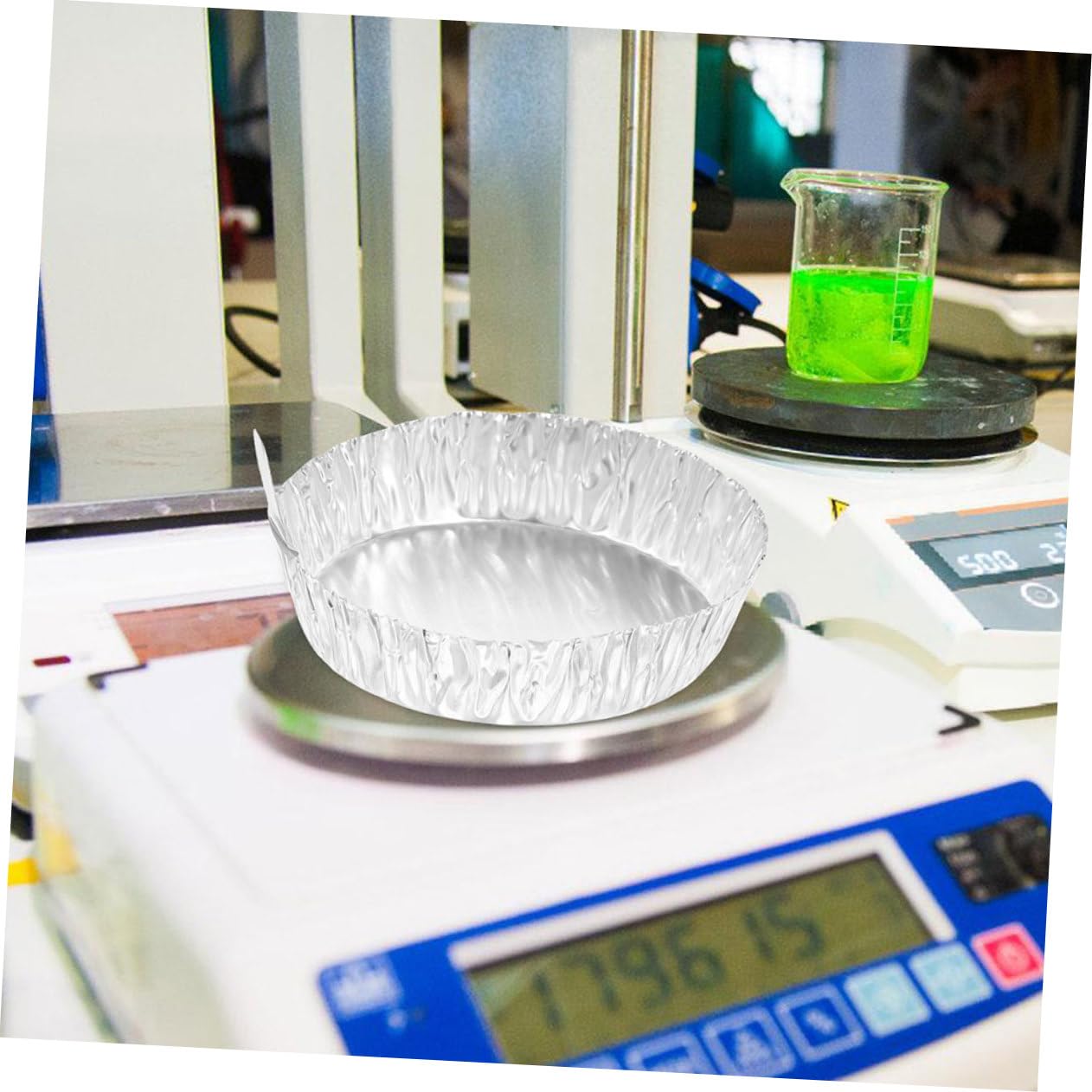 Bandejas de Pesaje de Papel de Aluminio 200 Unidades 2.4 Pulgadas Asas para Uso Científico en Laboratorios Químicos