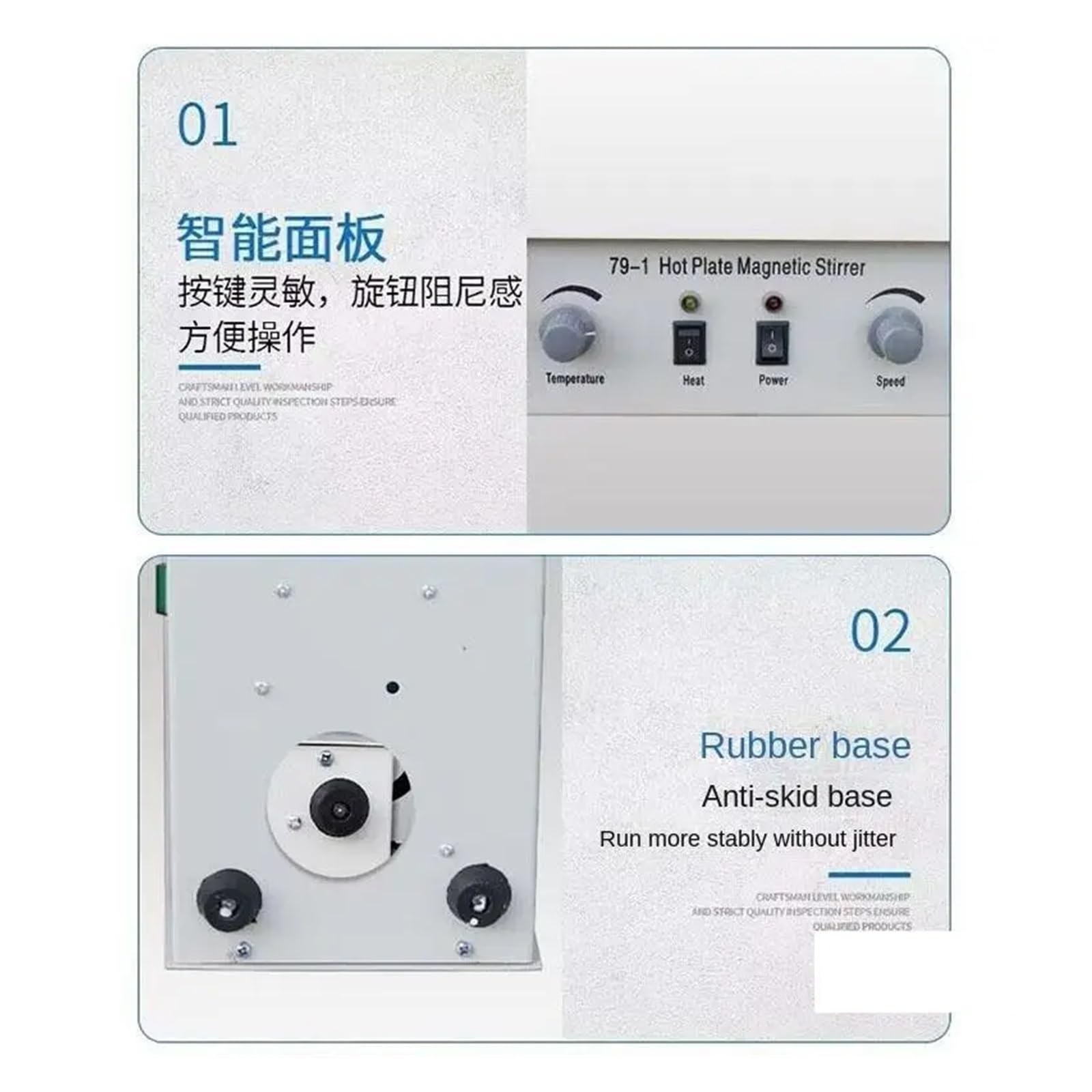 Heizung Magnetrührer Labor Heizung Dual Control Rührer Rühren 250 W 1000 ml Heizplatte Rührer Rührer
