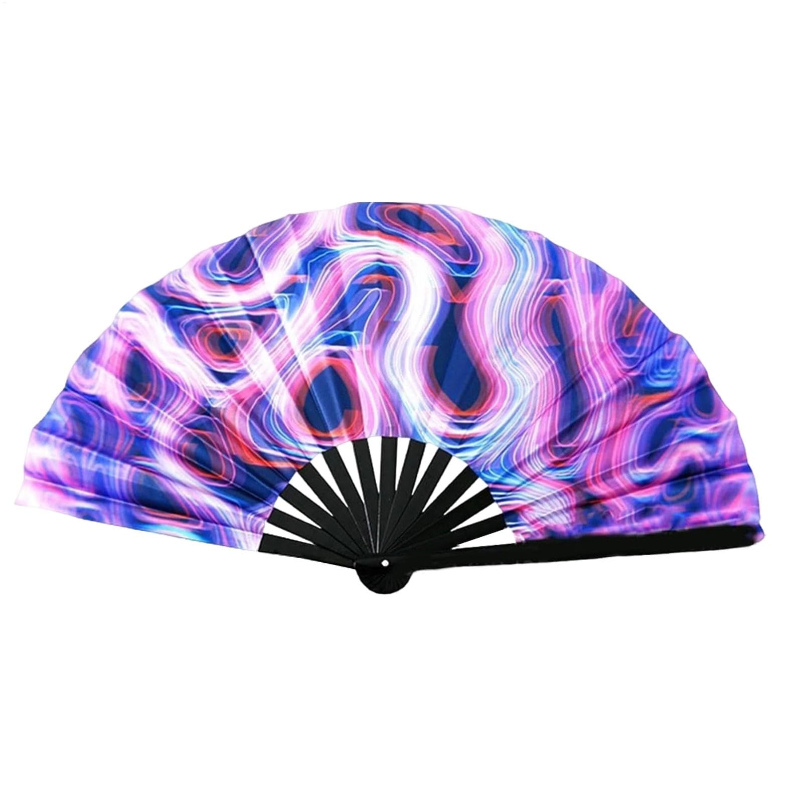 Accendi il ventilatore, i fan di Clacking per ballare | Clack Hand Fan Light Up Folding - per festival, grandi cinesi/giapponesi oggetti di scena fotografica per il raffreddamento, la danza, la decora