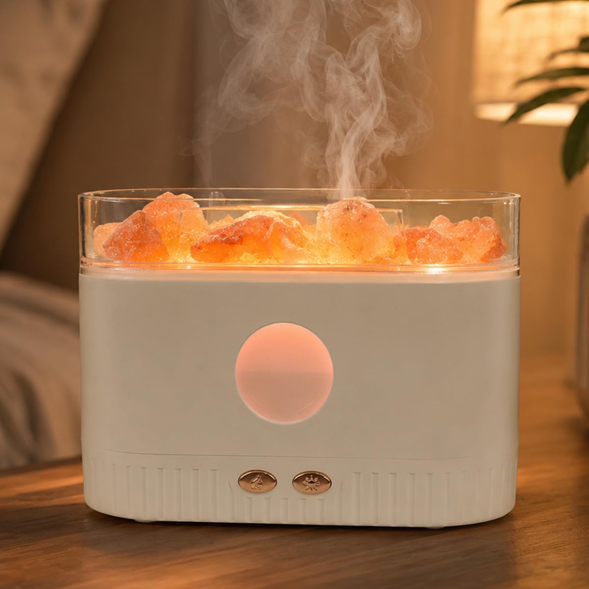 Himalayan Salt Lamp Aroma Diffuser Humidifier with Colorful Night Light, USB Aroma Mist Diffuser for Home, Office, Meditation, Yoga & Bedroom | 200 ML Water Capacity-image-20