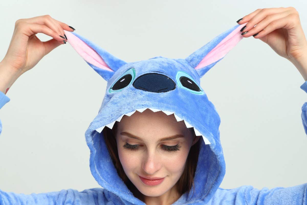 Ensemble de Pyjama Licorne Grenouillère Animaux Siamois Romper Pajamas Kigurumi Onesie Cosplay Animal Combinaison Costume Vêtement de Nuit en Flanelles Soirée Carvanal Halloween Noël Déguisement