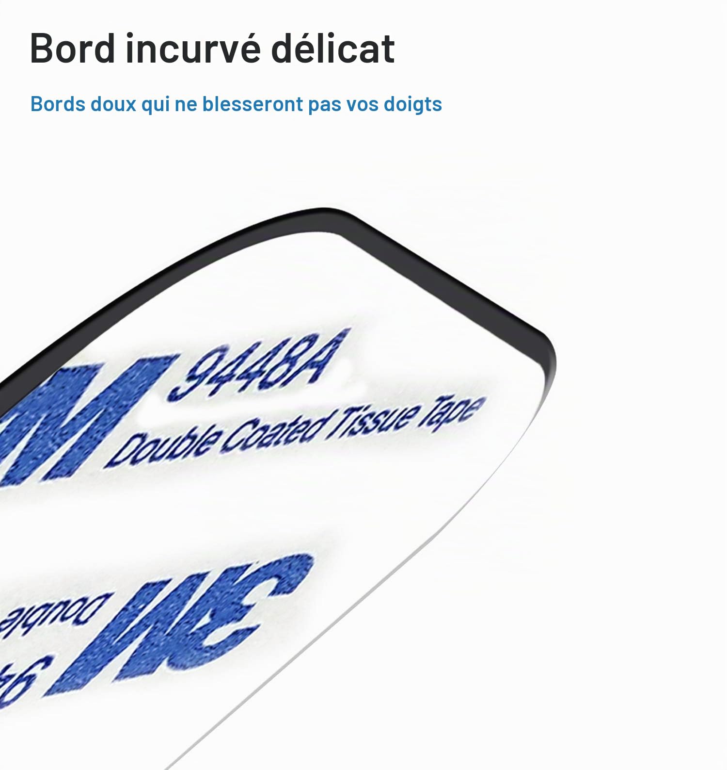 Lot de 4 plaques métalliques Fines pour Support magnétique pour téléphone de Voiture (2 Rondes et 2 rectangulaires)