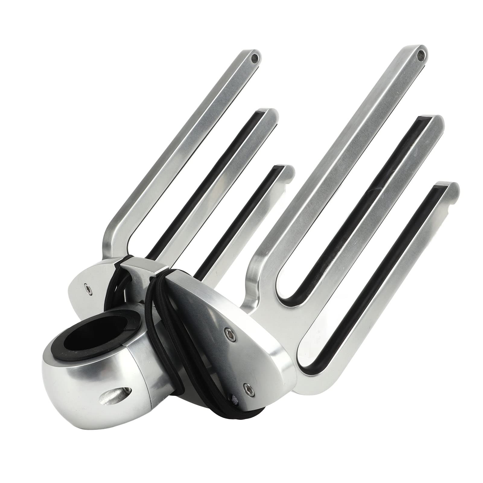 Surfboard Bracket Wake, Wakeboard Tower Rack Adjustable Angle Wakeboarding Holder Bracket Polished Aluminium Alloy for 1.89in 2.36in 2.48in Clamp Tubing