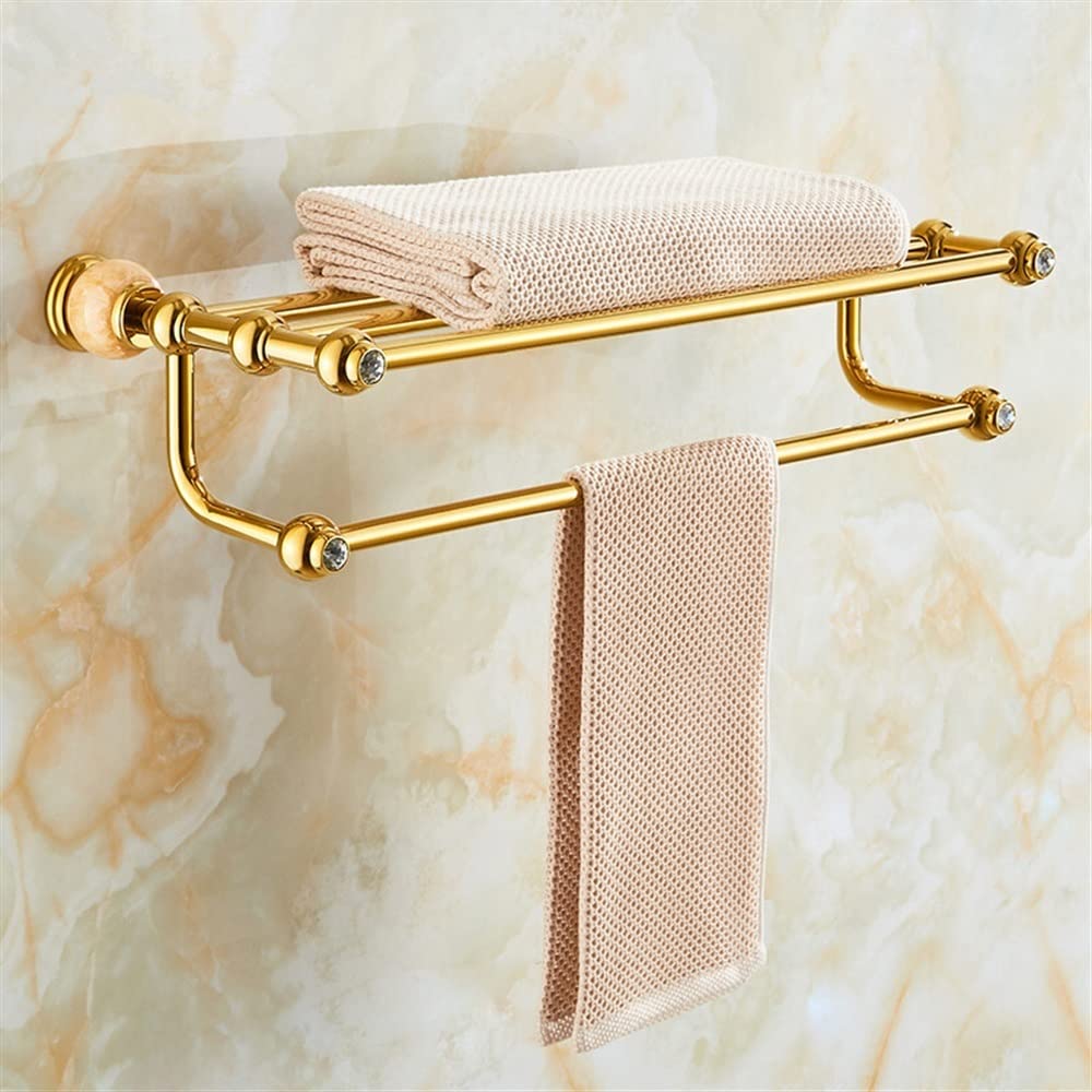 Porta asciugamani a parete, Accessori for il bagno Accessori in giada rame Portasciugamani/barra, mensola da bagno, portasciugamani in ottone
