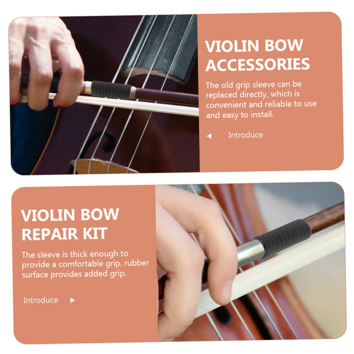 VICASKY 20piezas Agarre De Violín Fundas Para De Violín Accesorios De Instrumento Musical Fácil Instalación y Uso Proporciona Comodidad y Protección