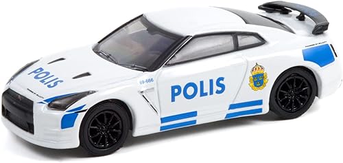 Miniatura 2 de Greenlight Greenlight 1:64 Hot Pursuit Series 40 - 2014 GT-R (R35) - Estocolmo, Suecia Polis 42980-D [Envío desde Canadá]