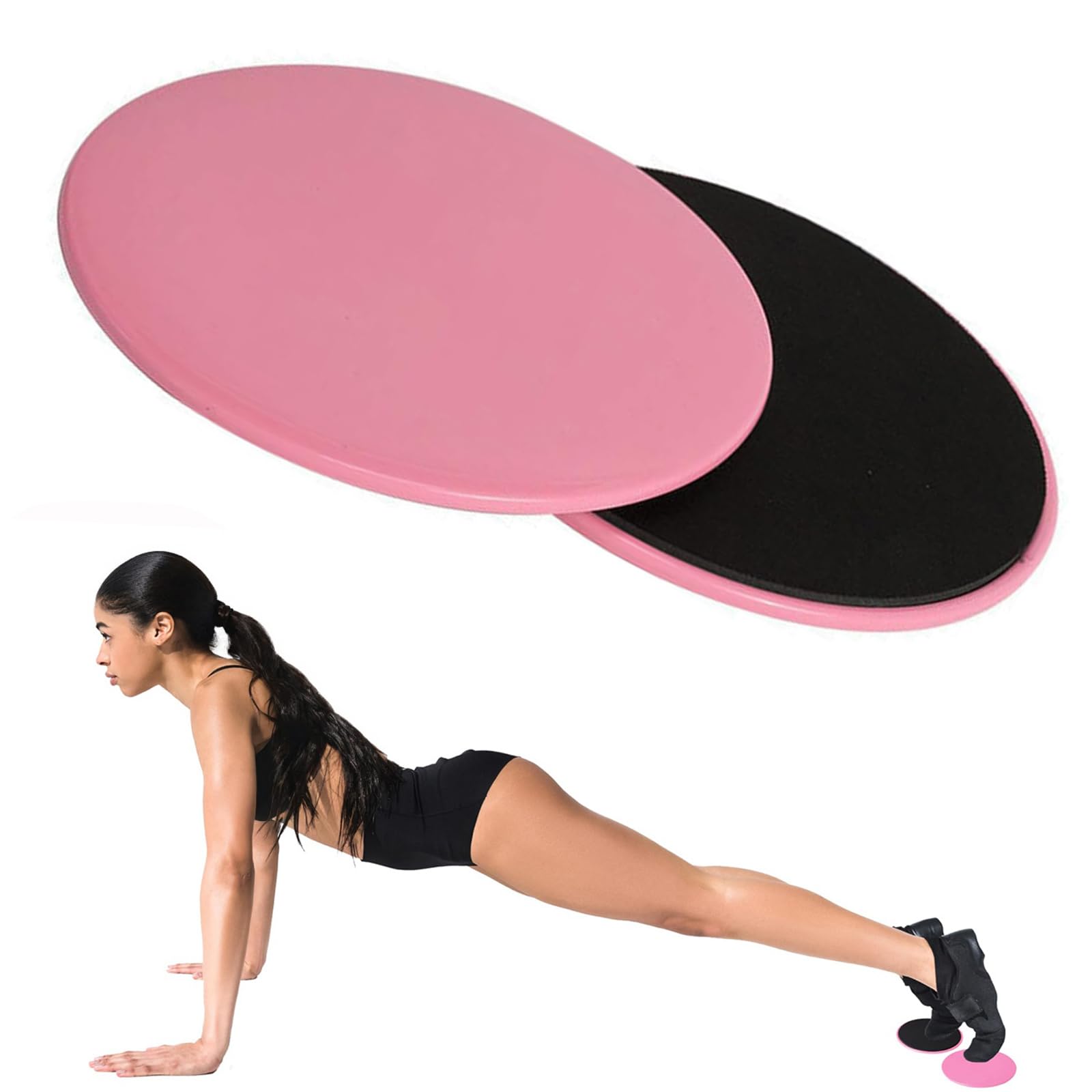 Core Sliders for Effective Pilates & Exercise Workouts | Lightweight Gliding Discs for Smooth Movement | Dual Sided for Versatile Use | Ideal for Most Floor Surfaces | Set of 2