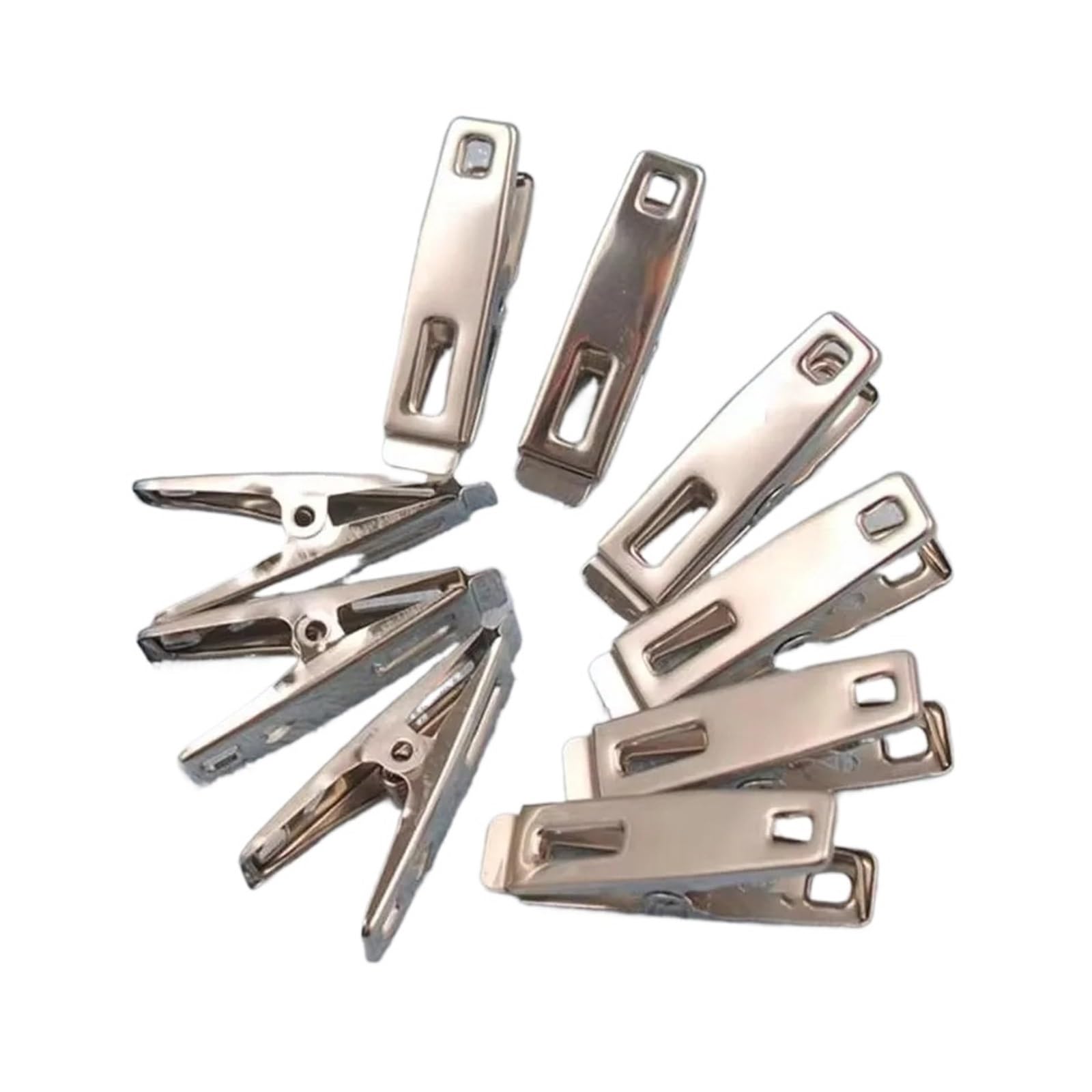 Metal Clothes Pegs 200Pcs Stainless Steel Clothespins, Binder Clips, Heavy Duty Clothes Pins, Metal Clip Set, For Sock for Washing Line Fixing Towel Sock Underwear