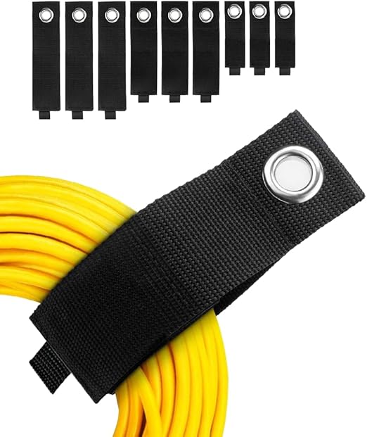 Amazon.com: Heavy-Duty Storage Straps - 9 Pack Hook and Loop Hanging ...