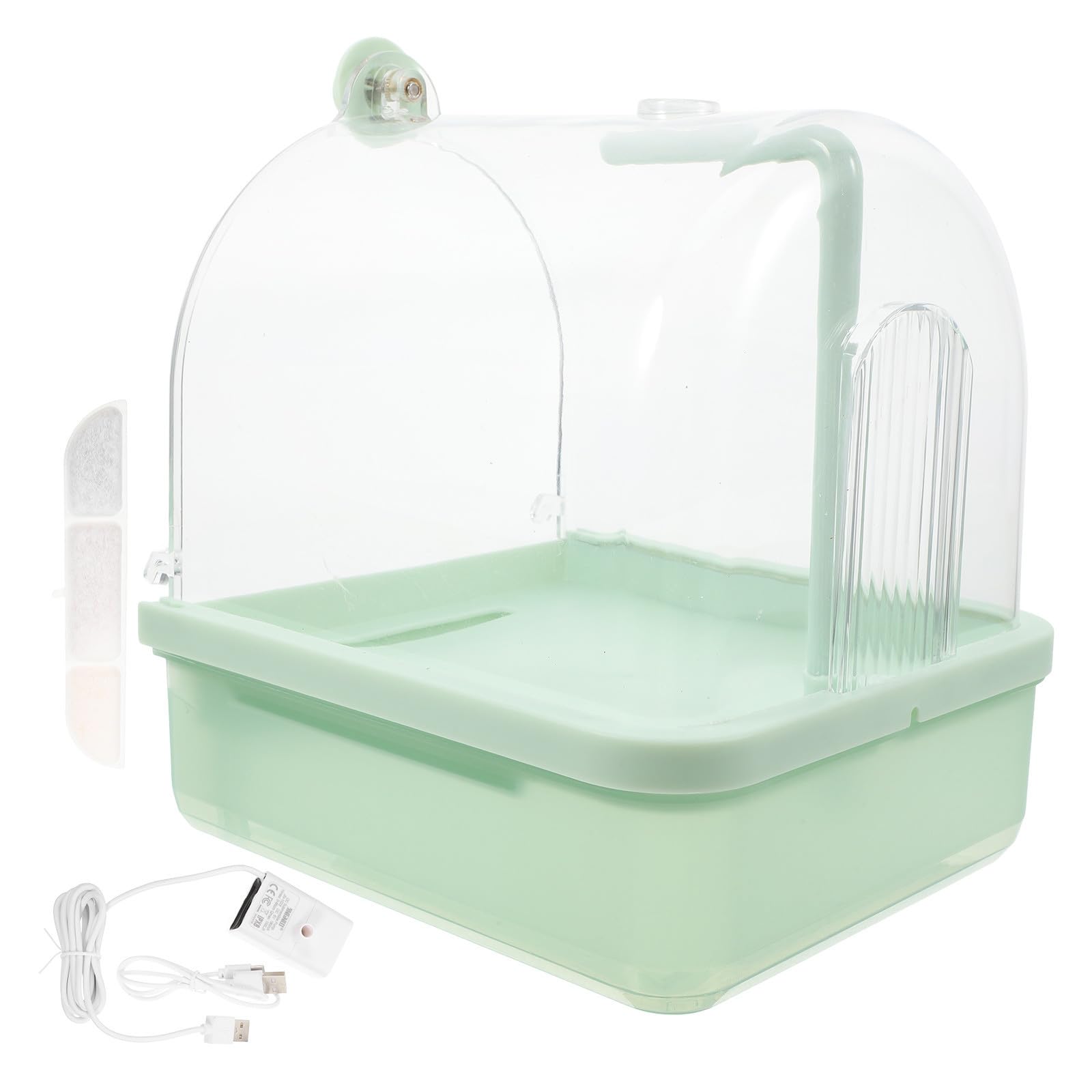Bain pour Oiseaux avec Robinet Rotatif 180° Automatique Abs