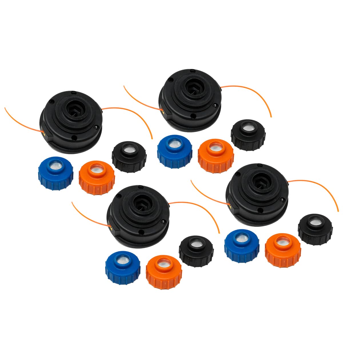 Russo 4PK Trimmer Head Compatible with RYOBI RY30040A, RY30040B, SS30 (RY30040), SS30 (RY30043)