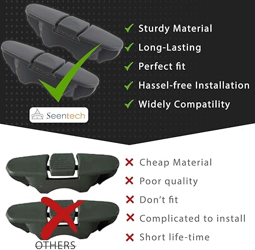 Miniatura 5 de W10508950 Clip de tope de riel deslizante para lavavajillas Whirlpool Kenmore - Reemplaza: W10199682 8562015 W10508950 2684662 AP6022472 PS11755805