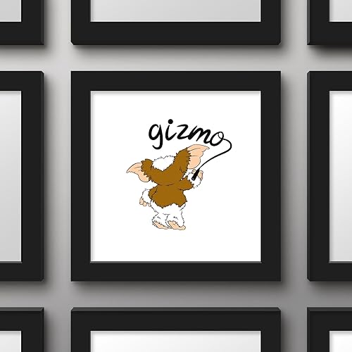 Miniatura 2 de Trends International Gallery Pops Gremlins - Arte de pared con marcador Gizmo, versión enmarcada negra, 12 x 12 pulgadas